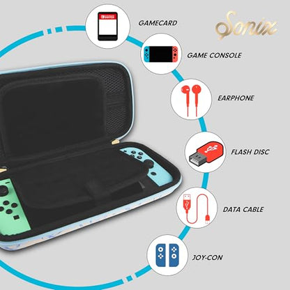 Sonix Carrying Case for Nintendo Switch 1, Protective Travel Case | Blue Bows - color: Blue Bows