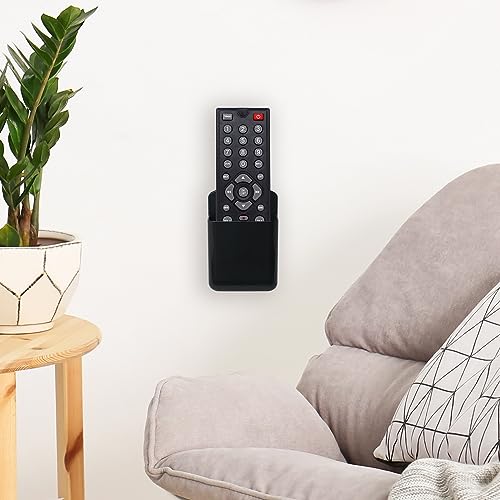 3 Packs Remote Control Holder Wall Mount, TV Remote Holder, Self Adhesive Controller Holder, Wall Pen Holder Storage Accessories for Home Office School -Black - color: black&3pcs
