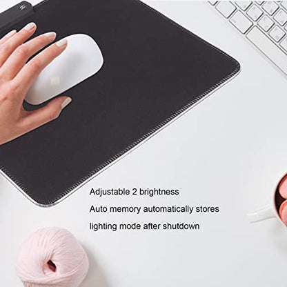 ciciglow RGB Gaming Mouse Mat Pad, 12 Light Modes USB Wired LED Gaming Mouse Mat, Nonslip Rubber and, 300x250x4mm, for, PC, Laptop, Desk