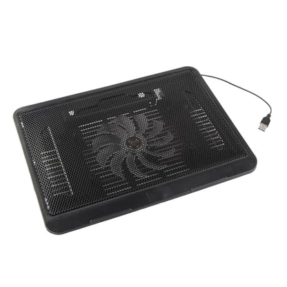 SUNGOOYUE Laptop Cooler Cooling Pad with Super Quiet Fan Ergonomic Stand USB Hub for Gaming Movies Black