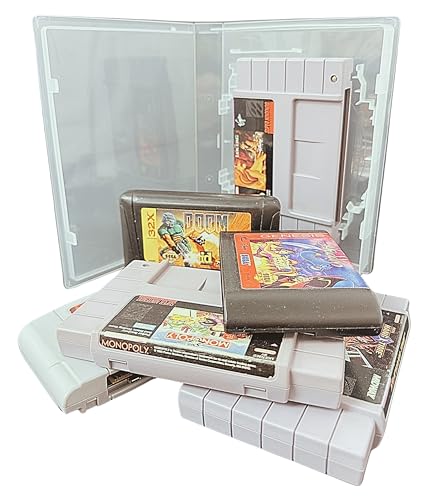 Protect and Organize Your Retro Video Game Cartridges with Universal Game Case (Pack of 5)