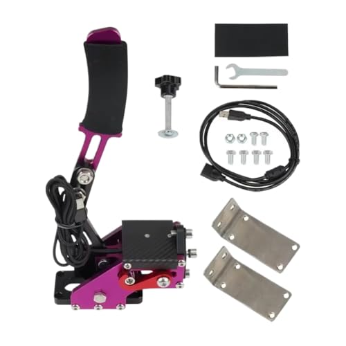 USB Handbrake System HB 1009 Compatible With G25 G27 G29 T300 T500 PC Racing Games Fanatec Rally Red Black Blue(P and AccessoryN) - color: P and AccessoryN