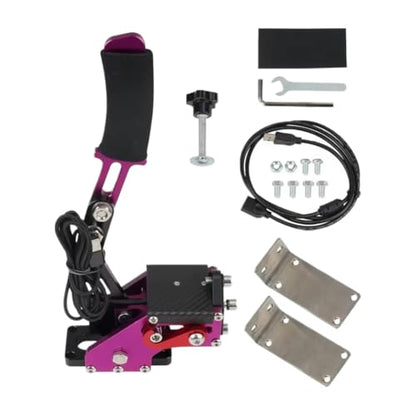USB Handbrake System HB 1009 Compatible With G25 G27 G29 T300 T500 PC Racing Games Fanatec Rally Red Black Blue(P and AccessoryN) - color: P and AccessoryN
