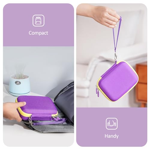 ProCase Hard Playing Card Game Carrying Case, Holds 300+ Cards -Purple | Travel Storage Box, Compatible with UNO, Five Crowns, SKYJO, PlayMonster and More Card Games, Case Only - color: Purple