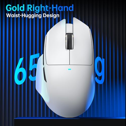 ATTACK SHARK V6 Wireless Gaming Mouse with RGB Charging Dock, 25K DPI PAW3311 Sensor, 1K Polling Tri-Mode PC Mice,500mAh Battery Cloud-Based AI Driver for Win/Mac,Black - color: Black