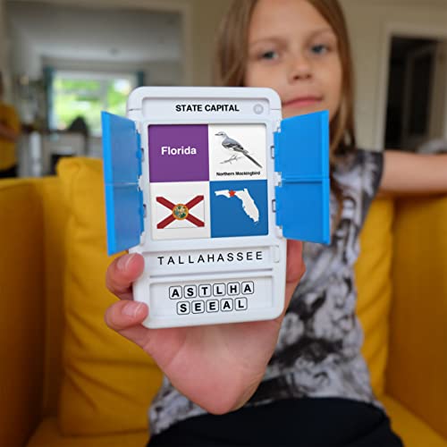 US States & Capitals Flash Cards | All 50 States and Capitals to Learn | Fun and Functional Case | Ultimate Flashcards for United States Geography | Card Games for Kids and Adults | Ages 6+ - style: US States & Capitals