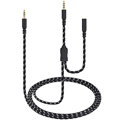 Chat Link Cable for Elgato 4K S, 4K X, HD60 S/S+, HD60 X Game Capture Card | HD60PRO Party Chat Adapter for Xbox One and PS5, PS4, 6.6ft Long - color: Black