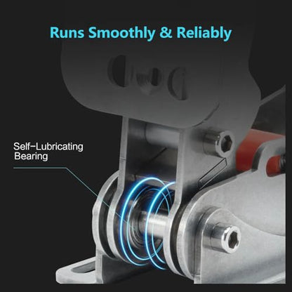 Simjack UT Sim Racing Pedals 200KG Load Cell Brake Pedal PC Racing Simulator Pedals Pressure Sensor HE Hydraulic Pedal (UT-P2-H2) - color: UT--P2-H2