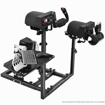 Marada Universal Flight Racing Simulator Stand,Hold Mouse and Keyboard | Fit for Thrustmaster,for Logitech,for Honeycomb,the Fight Sim Cockpit Electronic Device Not Included