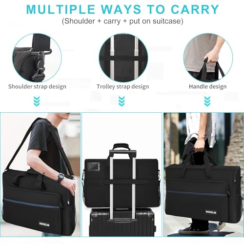 AKOZLIN LCD Screens/TVs Transport Tote Bag for 27" - 32" Displays Padded Monitor Carrying Travel Case (NOT FOR IMAC) With Shoulder Strap Accessories Pocket - size: For 27"- 32" Screen