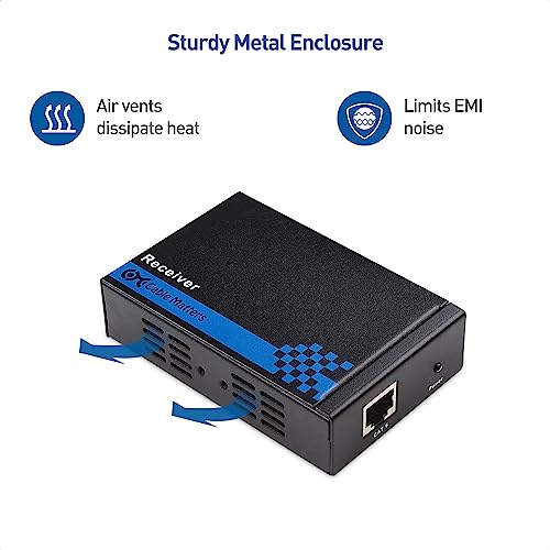 Cable Matters Receiver Box for Wall Mount HDMI Extender, up to 300ft | TCP/IP, 1080p, 1-to-Many Setup, Model 103002R, Compatible with Model 103002 - style: Additional Receiver