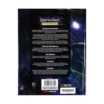Ghostfire Gaming Sebastian Crowe's Guide to Drakkenheim, Hardcover 5E | Campaign setting book with character options, dark fantasy RPG supplement