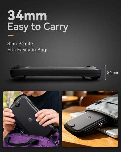 Slim Switch 2 Carrying Case, Protective Hard Shell Case with 12 Game Card Slots, Portable Lightweight Travel Case for Switch 2 with Military-Grade Protection, Soft Inner Screen Cover, Tactical Style