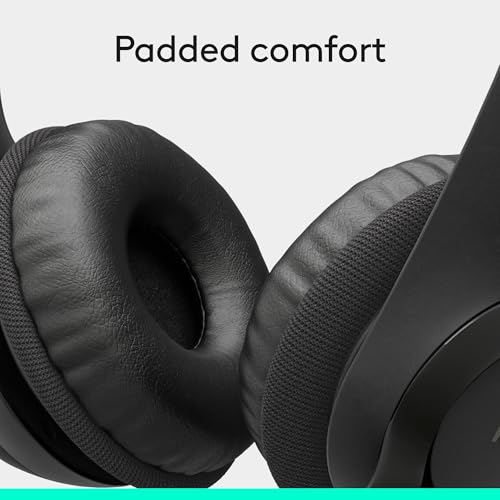 Logitech H390 Wired Headset PC/Laptop Stereo Headphones - Black | For PC/Laptop, stereo headphones, microphone, in-line controls, works with Chromebook - color: Black, style: USB-A