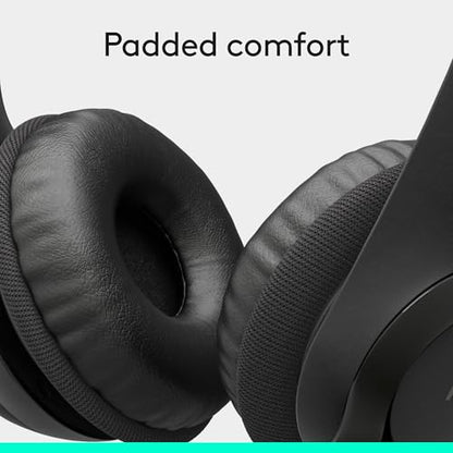 Logitech H390 Wired Headset PC/Laptop Stereo Headphones - Black | For PC/Laptop, stereo headphones, microphone, in-line controls, works with Chromebook - color: Black, style: USB-A