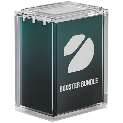 Dinavio Crafthouse 3 Pack PKMN Booster Bundle Acrylic Case with Stackable Grooves - 8mm+5mm, N52 Magnets - Compatible Up to Phantasmal Flames (Excludes Ascended Heroes & Perfect Order) 3 Pack - size: Standard Size 3.9" x 2.2" x 3.1"