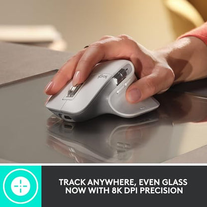 Logitech MX Master 3S Wireless Mouse Standard Edition Logi Bolt - Graphite | Logi Bolt USB Receiver, Ultra-Fast Scrolling, Ergo, Track on Glass, Quiet Clicks, USB-C, Bluetooth, Windows, Linux, Chrome