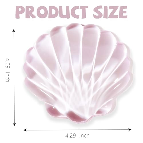 Gel Wrist Rest for Keyboard and Mouse Pink Transparent Shell Keyboard Wrist Rest Ergonomic Cute Pink Clear Cool Seashell Mouse Wrist Pad Silicone Non-Slip Support for Computer Gaming Home Office - color: Seashell Pink