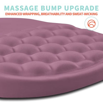 Ergonomic Mouse Pad Wrist Support with Memory Foam Massage Bulge, Carpal Tunnel Pain Relief Mousepad Wrist Rest for Mouse(12x8 inch, Dark Pink) - color: Kg020-dark Pink