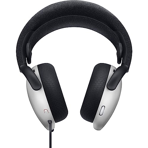 Alienware Wired Gaming Headset AW520H | 6.6 ft Cable, Hi-Res Audio, 20-40000 Hz, Memory Foam, Breathable Fabric, Lunar Light - color: Lunar Light