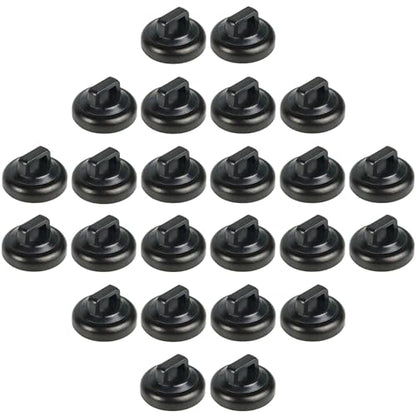 Magnetic Zip Tie Mounts Magnet Cable Tie Mount Clips Base Automotive Wire Cable Management Wire Clips Management for Car Boat Trailer Marine Office Electrical Wiring (Black 24 Pcs) - size: 24 Pcs