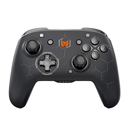 Wireless Gaming Controllers, BIGBIG WON PC Gaming Controller Custom Button, 6-Axis Gyro, Dual Shock, Macro, Turbo, 2.4GHz Dongle Gamepad for Windows 10/Android/iOS/Switch Bluetooth Controller Black - color: Z-C2
