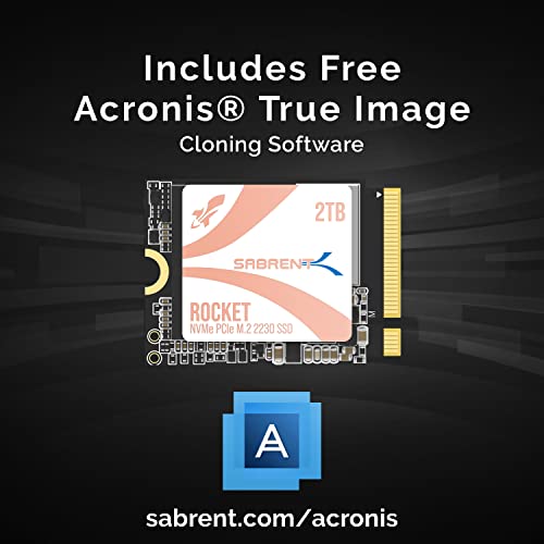 SABRENT Rocket Q4 2230 NVMe SSD 2TB – PCIe Gen4 M.2 Internal SSD for Steam Deck, ROG Ally, Surface Pro, Mini PCs – DRAM-Less QLC, Up to 5GB/s, Single-Sided, Compact Form Factor [SB-213Q-2TB] - size: 2TB