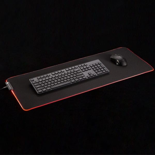 Desky LED Gaming Mouse Pad - Extended RGB Mouse Mat with 10 Lighting
