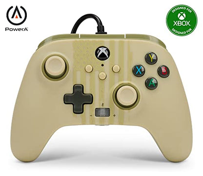 PowerA Enhanced Wired Controller for Xbox Series X|S - Desert Ops, Officially Licensed for Xbox - color: Desert Ops