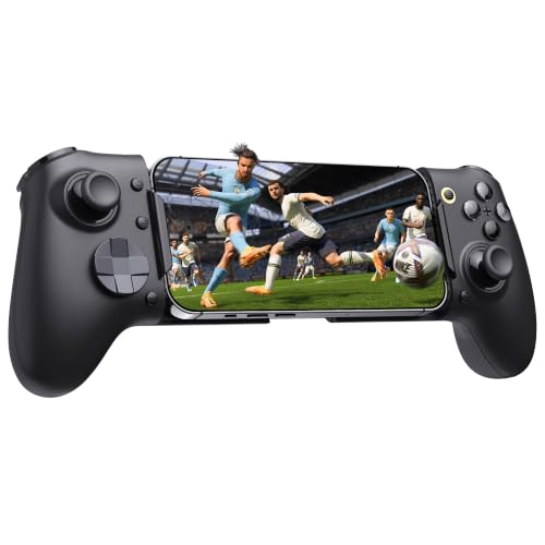 EasySMX M20 Phone Gaming Controller for Android, iPhone 15/16/17 & iPad Mini 6/7, Dual ABXY Switch, Hall Anti-Drift Joysticks, Dual Triggers, 1000Hz Polling Rate, Plug And Play. Play Mine-craft, Genshin-Impact,COD,Black. - color: Black
