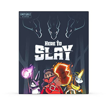 Unstable Games Here to Slay Card Game - Fantasy Adventure Strategy Game for 2-6 Players, Ages 10 and Up - Family Game Night Card Game from the Creators of Unstable Unicorns - style: Base Game