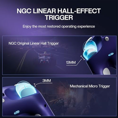 NYXI Hyperion 3 Switch 2 Controller – World's First Third-Party Wireless Controller for Switch 2, Hall Effect Joystick, 9-Axis Gyro, Full Mechanical Buttons, Dual Back Buttons & Adjustable Vibration