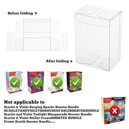 12 PCS Protector Box for Booster Bundle/Build and Battle, Booster Bundle Case, Booster Pack Protector (Will NOT fit New Booster Bundle) Compatible with Booster Bundle Pack Case Trading Cards