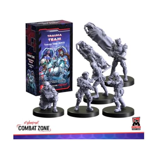 Monster Fight Club Cyberpunk Red Combat Zone Miniatures: Trauma Team Starter Gang - style: Trauma Team