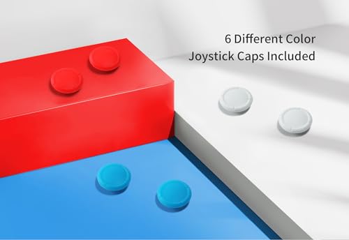 GuliKit Switch Joysticks Replacement,Anti-Drift TMR Magnetic Joystick | For Switch LCD/OLED Joy Con & Switch Lite, Analog Thumbstick Upgrade Kit With Multiple Color Stick Caps