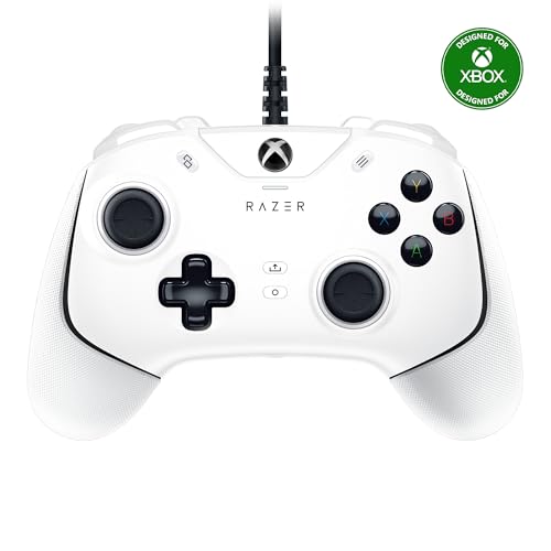 Razer Wolverine V2 Wired Gaming Controller for Xbox Series X|S, Xbox One, PC: Remappable Front-Facing Buttons - Mecha-Tactile Action Buttons and D-Pad - Trigger Stop-Switches - White - color: White, size: Controller Only, style: Wolverine V2