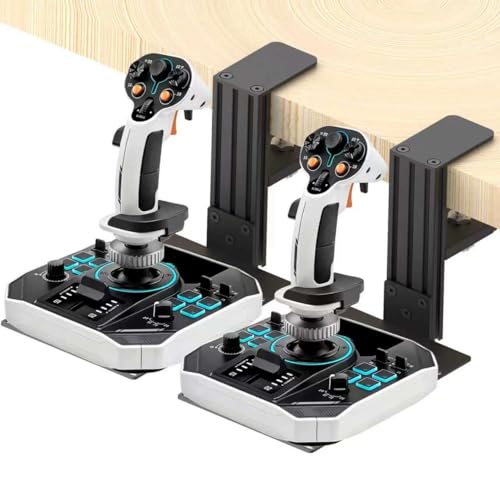 Table Mount Compatible for Logitech X52/X52 Pro/X56/X56 Rhino/Throttle Quadrant/Thrustmaster Warthog 10C & throttle/T.16000M FCS/TCA Officer Pack Airbus/TSSH Handbrake/VKB Gunfighter MK.lll etc