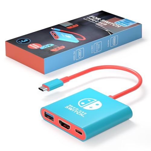BIYTC Switch Dock for Nintendo Switch 1&2 Portable Tv Docking Station | Switch TV Adapter Travel Dock with USB3.0 Port