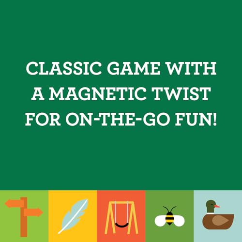 Petit Collage: Magnetic Bingo - in The Park | Outdoor Bingo Set, Find the Items at the Park | Includes Travel Tin for On-the-go Play| Great for Kids 4+