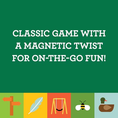 Petit Collage: Magnetic Bingo - in The Park | Outdoor Bingo Set, Find the Items at the Park | Includes Travel Tin for On-the-go Play| Great for Kids 4+