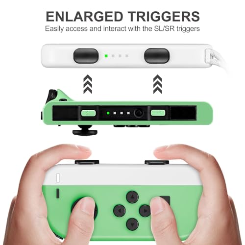 Gepicest Wrist Strap for Joycon 4 Pieces Switch Parts Accessories Controller Attachments Compatible with Joy Con, Dual Joy Remote Comfort Controller Straps White 2 Pairs - color: White