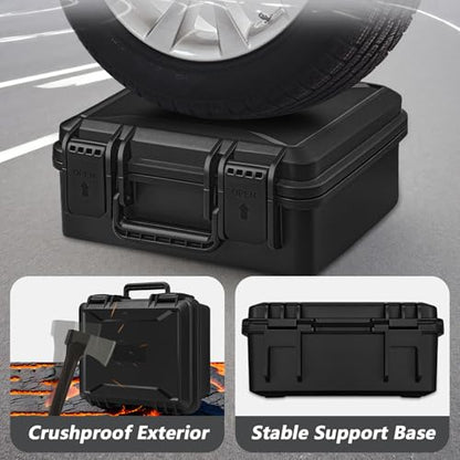 ICIMBI 11 Inch Foam Case with Customizable Foam for Test Instruments, Camera Accessories, Equipment, Electronics, and Tools & More – 11.4 x 9.8 x 5.7 Inches