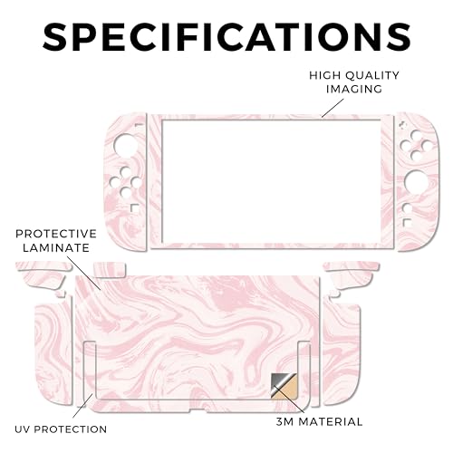 Glossy Glitter Gaming Skin Compatible with Nintendo Switch 2 Console Only - Silky Pink - Premium 3M Vinyl Protective Wrap Decal Cover - Easy to Apply | Crafted in The USA by MightySkins - color: Silky Pink, size: Switch 2 Console Skin Only, style: Glossy