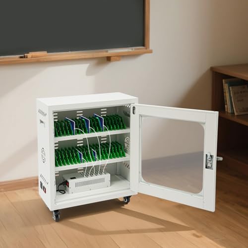 Rechargeable Mobile Phone Charging Cabinet,40 Slots Cell Phones Charging Station Portable Cellphone Charging Cart with Combination Lock, for Students and Employees, Tourists (40-Slots) - size: 40-Slots