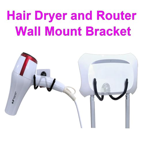 Moldable Adhesive Wall Hooks, Bendable Controller Mount for Gaming, Universal Headset & Router Holder, No Drill Peel & Stick, Silicone Material, 4 Pack (2W/2B)