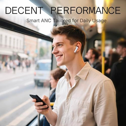 CMF Buds 2a Wireless Earbuds Active Noise Cancelling 42dB Hybrid ANC Bluetooth Headphones, 12.4mm Dynamic Driver for Big Bass, 4 Mic Clear Call, Sport Ear Buds for iPhone, Android, Light Grey - color: Light Grey