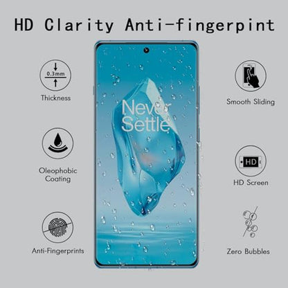 [4 Pack] Tempered Glass Screen Protector for OnePlus 12 | Tempered Glass, Scratch Resistant, Easy-Install, Bubble Free, Anti-Fingerprint