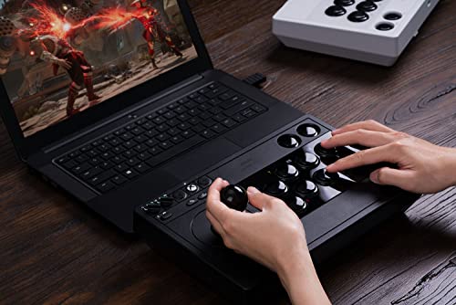 8BitDo 2.4g Wireless Arcade Fight Stick with 3.5mm Audio Jack, Mic Mute Button & Joystick Mapping Button for Xbox Series X|S, Xbox One and Windows 10 - Officially Licensed (Black) - color: Black