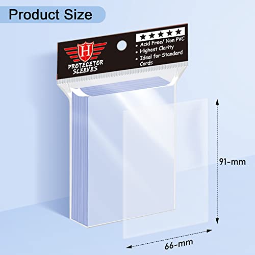 5000 Counts Card Sleeves for Trading Cards, Soft Clear Baseball Card Sleeves Plastic Card Protector for MTG, Football Cards, Sports Cards, Game Cards - size: 5000 PCS