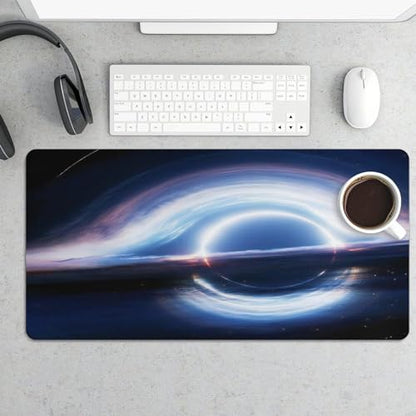 Gaming Mouse Pad, Interstellar Black Hole Mouse Pad 11.8x23.6 Inch Large Extended Computer Mouse Mat Keyboard Full Desk Mousepad for Gaming, Office, Home - color: Style-9, size: 11.8 x23.6-Inch